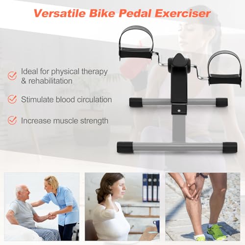 Mini Exercise Bike, Folding Under Desk Pedal Exerciser with LCD Display F541478