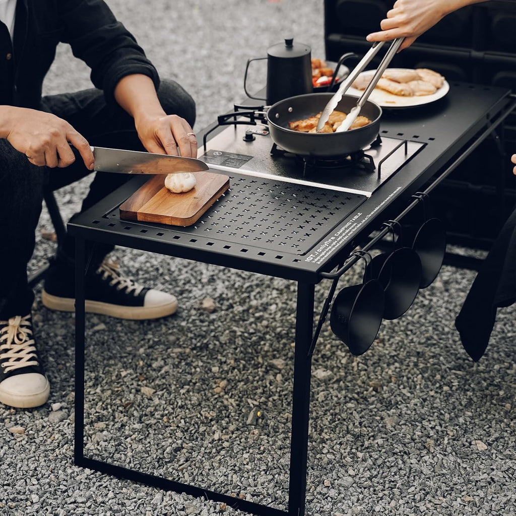 Folding Camping Table with Gas Stove and Carrying Case S422