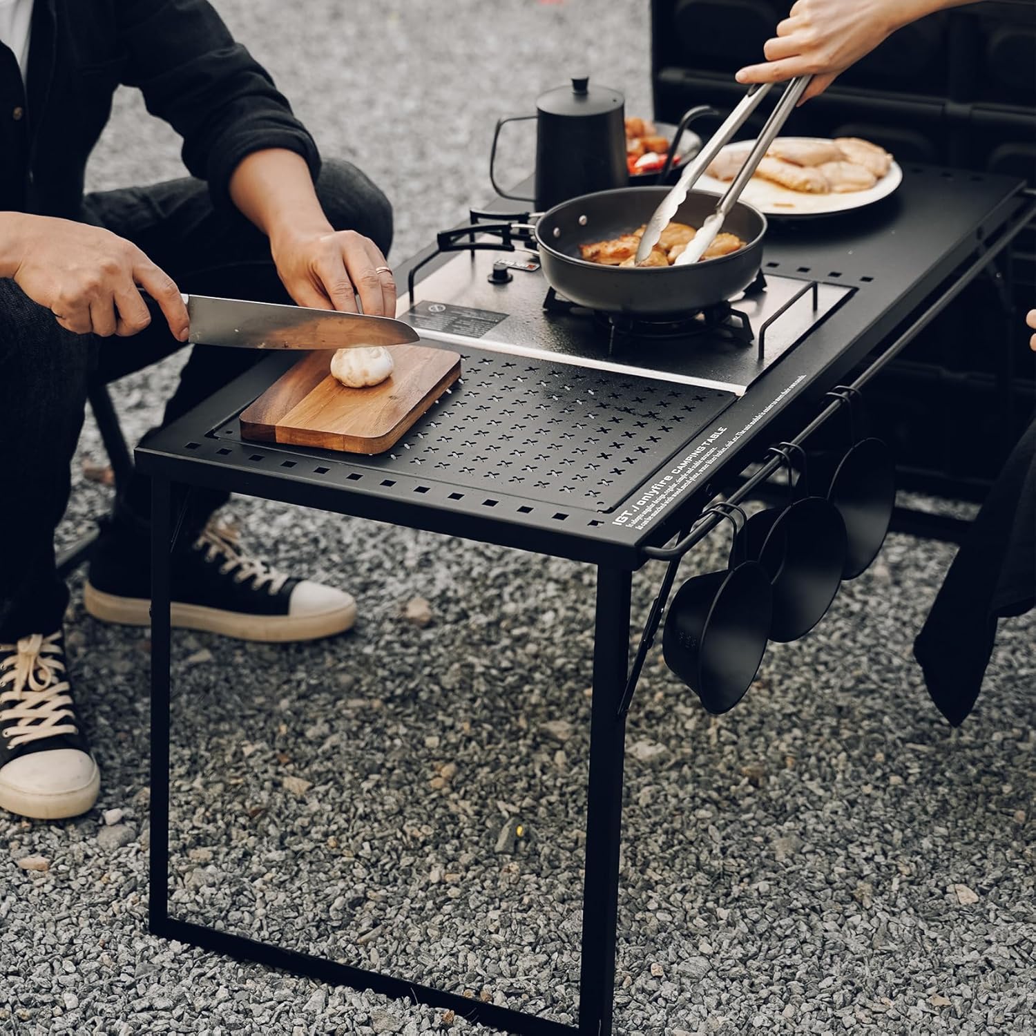 Folding Camping Table with Gas Stove and Carrying Case S422