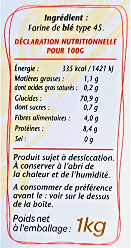 French T45 Supreme Wheat Flour 1kg T453