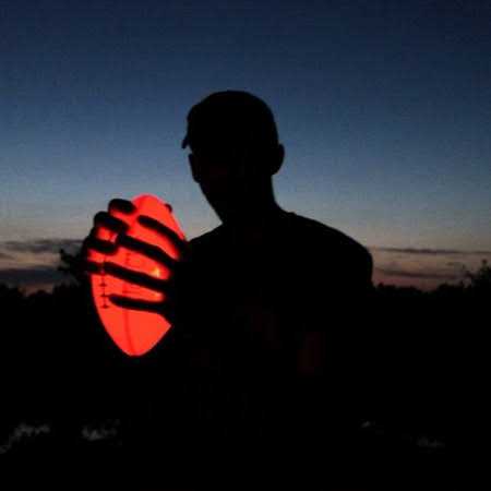 Glow in the Dark Football Light Up Size Footballs U406627