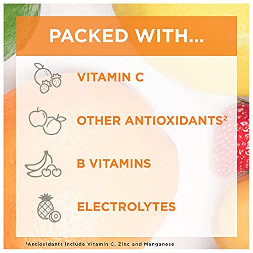 Vitamin C Powder with Vitamin D and Zinc, Raspberry Flavor, 30 Count X9760
