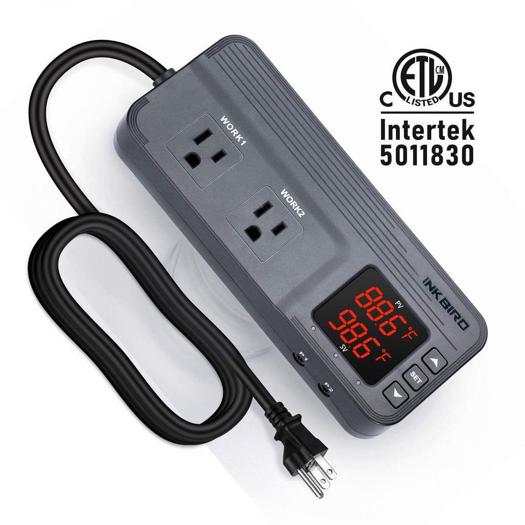 Dual Temperature Controller with Dual Sensor Outlet Thermostat N6208