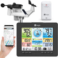 Logia 7-in-1 Wi-Fi Weather Station with Solar | Indoor/Outdoor Remote Monitoring System, Temperature Humidity Wind Speed/Direction Rain UV & More, Wireless Color Console w/Forecast Data, Alarm, Alerts