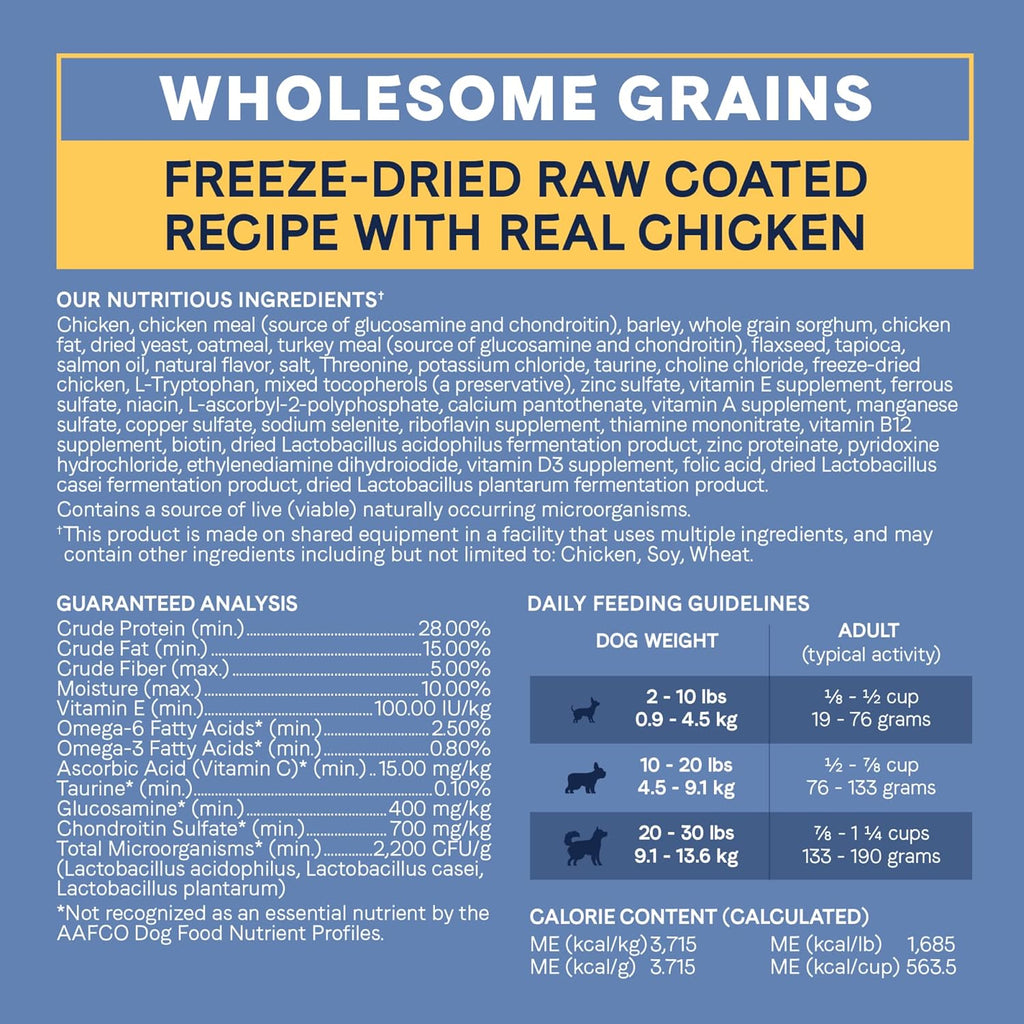 Small Breed Dry Dog Food, Chicken & Grains Recipe, 4 lbs. N4885