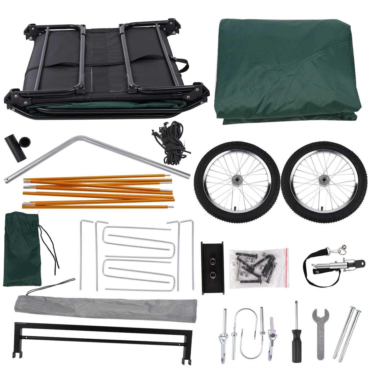 Folding E-Bike Trailer Tent for Off-The-Ground Camping D5581