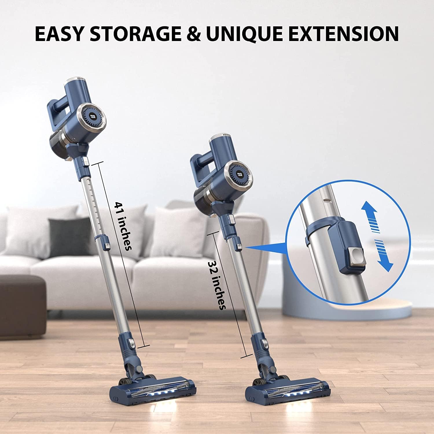 Cordless Stick Vacuum with LED Display, 20000Pa, Lightweight G571710