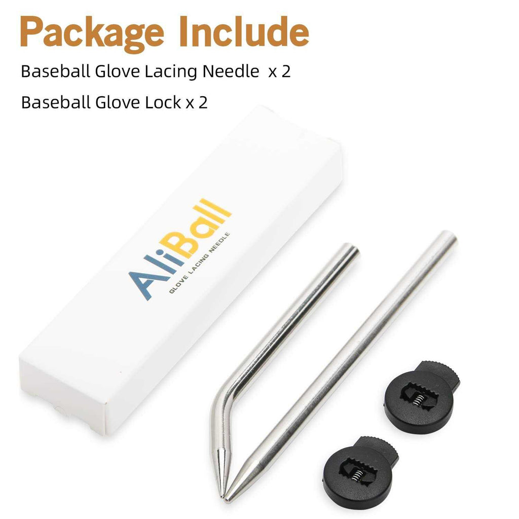 Baseball Glove Lacing Needle with Leather Lacing and Glove Locks F63043