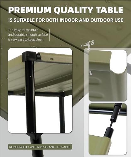 Ultralight Aluminum Folding Camping Table with Carry Bag Y226832