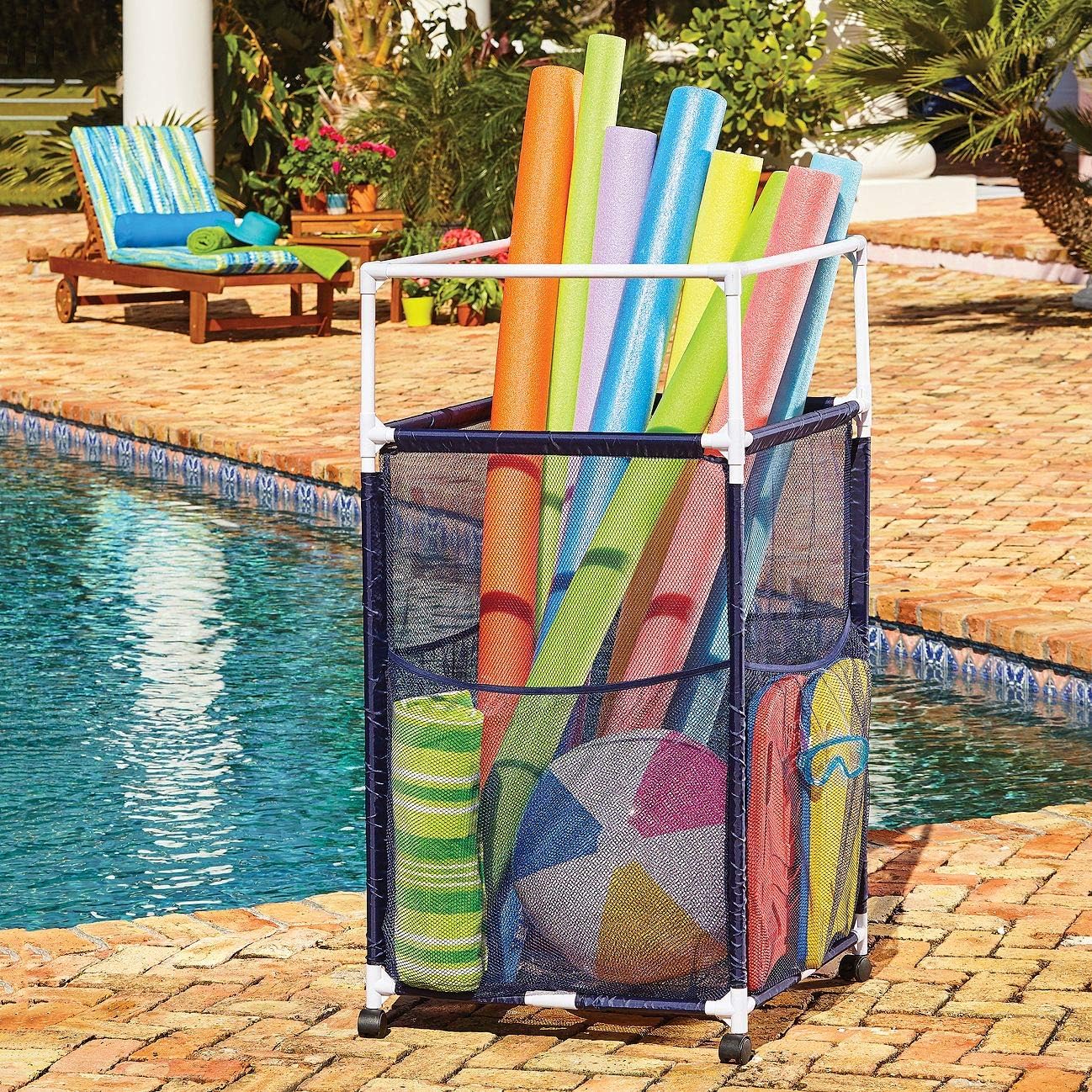 Pool Noodle Organizer Storage Cart I14014