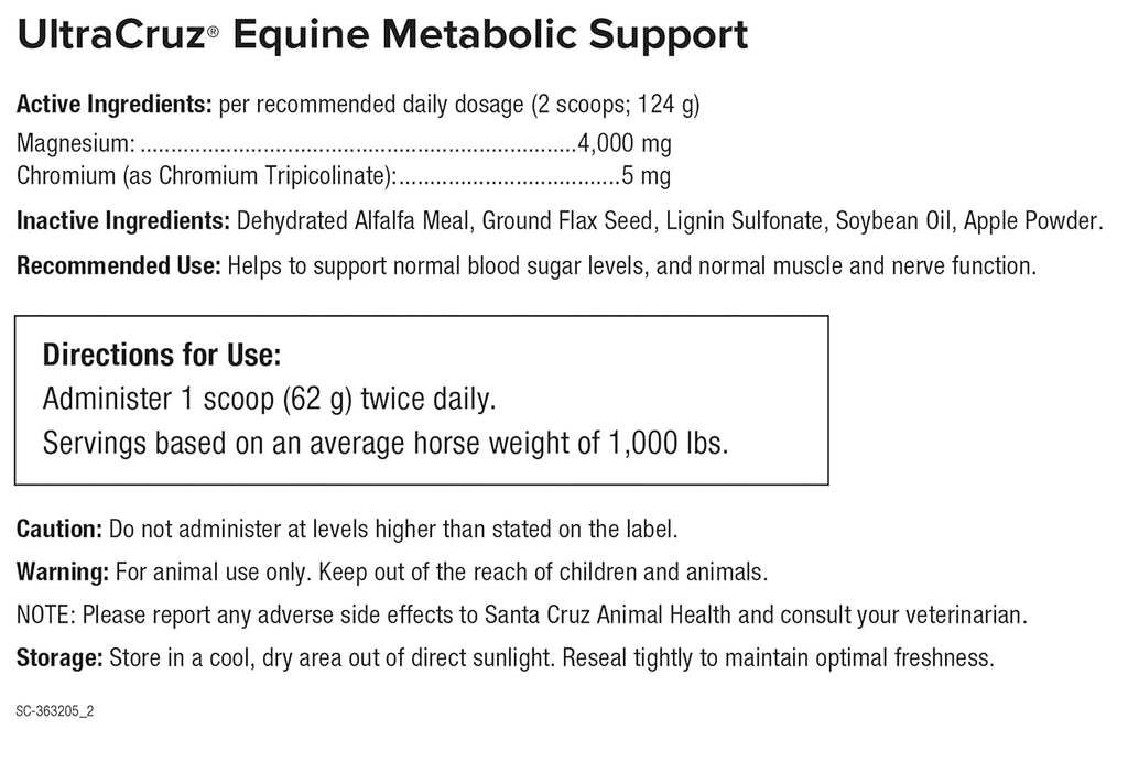 Equine Metabolic Support Supplement for Horses, 10 lb Pellet M5141
