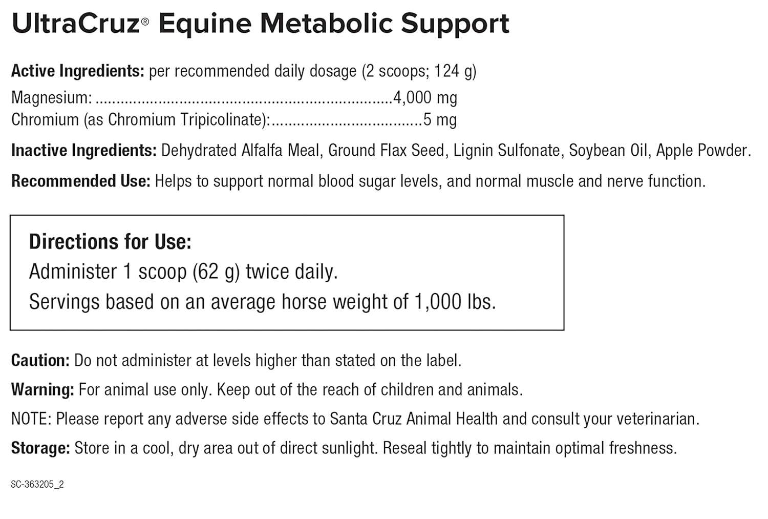 Equine Metabolic Support Supplement for Horses, 10 lb Pellet M5141