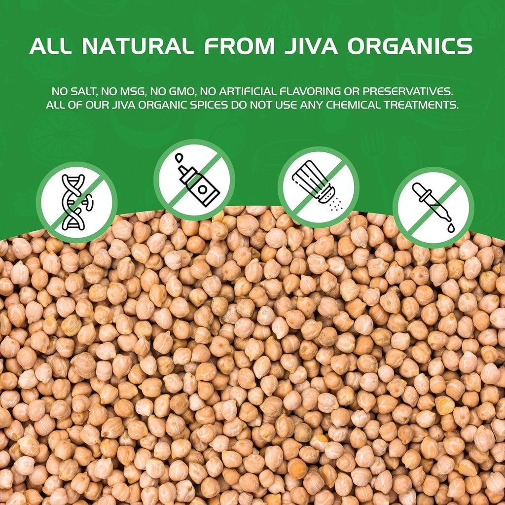 Organic Raw Chickpeas Whole Garbanzo Beans 4 LB Large Bag Gluten Free Non GMO Vegan U598024