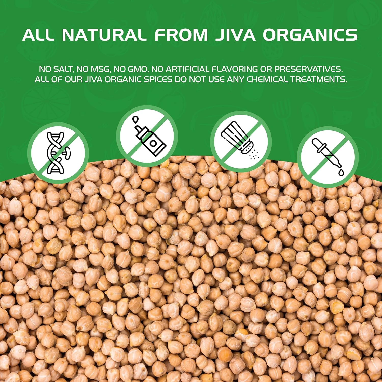 Organic Raw Chickpeas Whole Garbanzo Beans 4 LB Large Bag Gluten Free Non GMO Vegan U598024