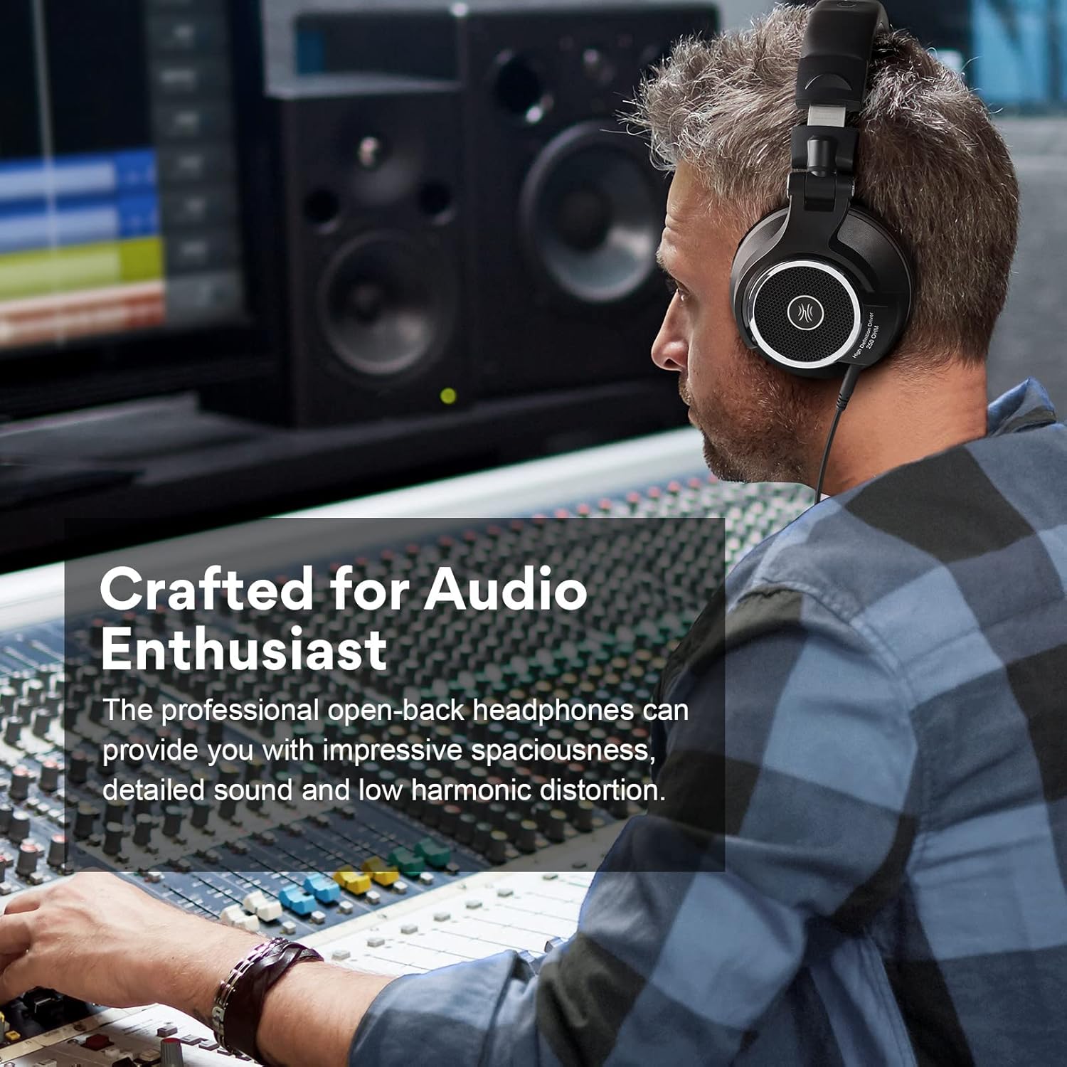 Open Back Studio Headphones for Mixing and Mastering, 250 Ohm L520