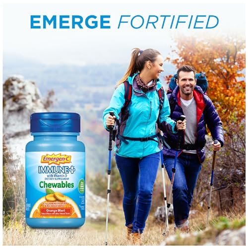 Immune Support Chewables with Vitamin C and D, Orange Flavor, 42 Count S411084
