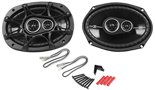 Pair of 6x9 3-Way Car Speakers, 720W Peak Y12270