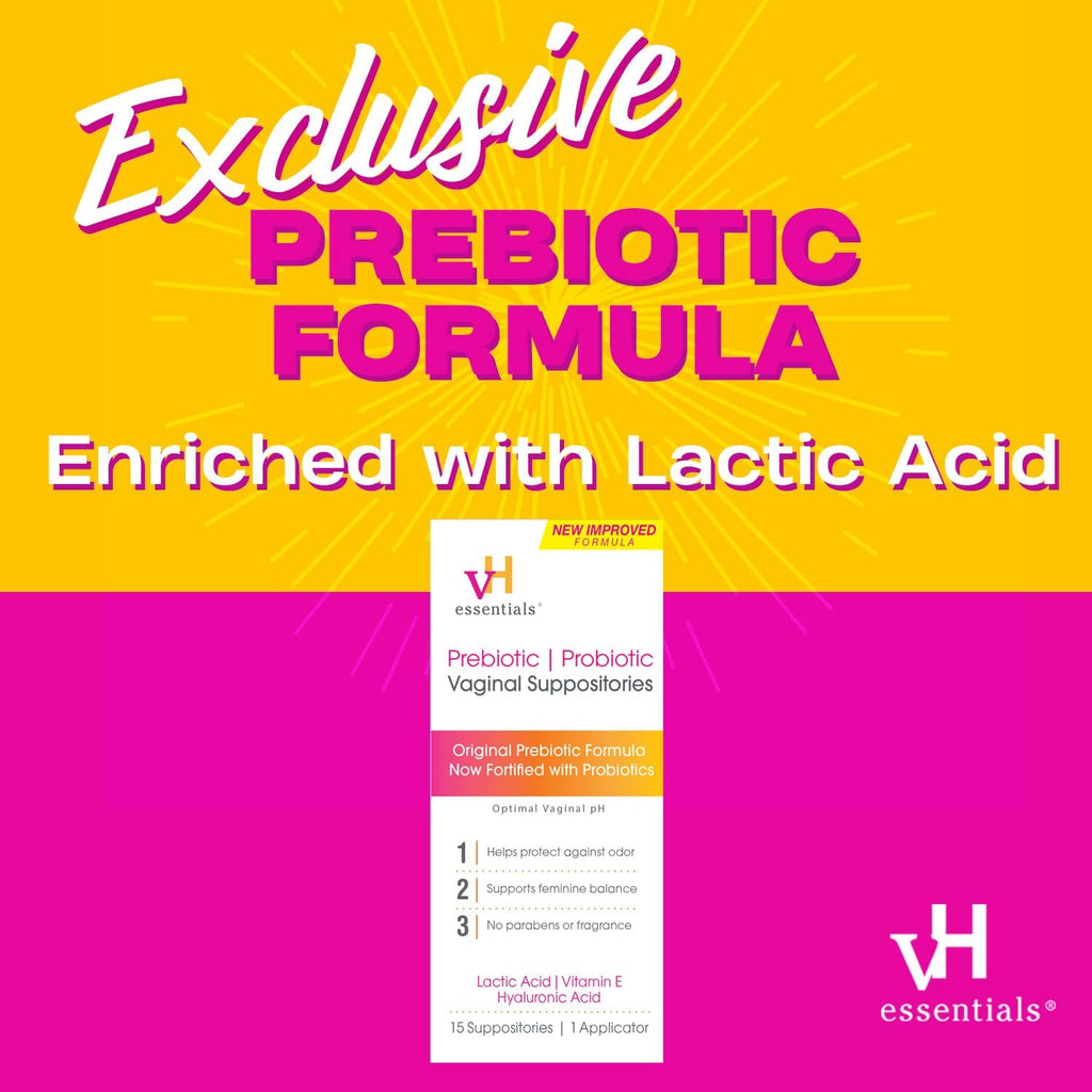 Prebiotic pH Balanced Vaginal Suppositories, 15 Count R97264