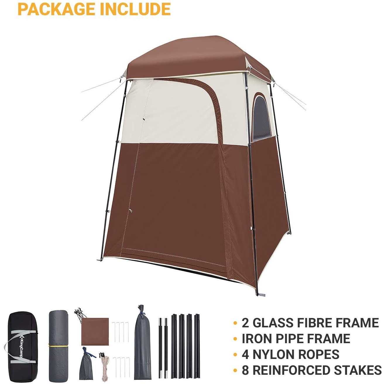 Oversize Portable Camping Shower Tent with Privacy Changing Room T321