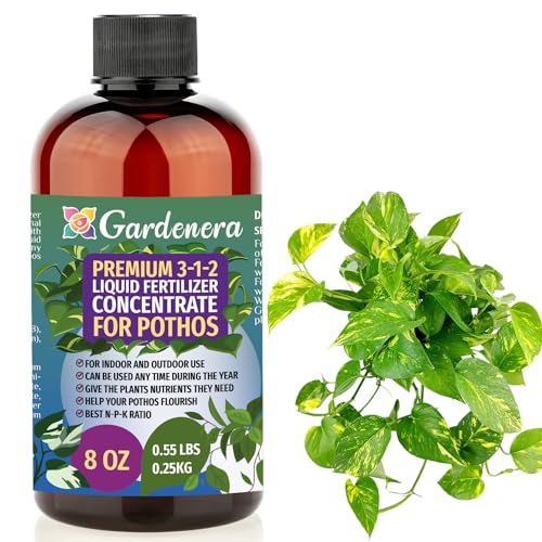 Premium Liquid ALOE VERA Plant Fertilizer - 3-1-2 Concentrate for Indoor Plants and Flowers by Gardenera | Organic Plant Food for Aloe Vera Plants - 32oz