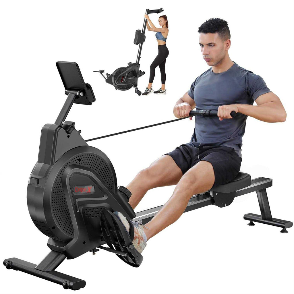 Rowing Machine, Dripex Magnetic Rower with Aluminum Slide Rail, Lcd Monitor, Rowing Machine For Home Use And Cardio - Sports Supplies Online Store