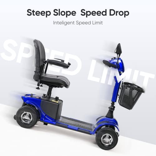 4 Wheel Mobility Scooter with Lights, Rearview Mirror & Basket for Seniors L940