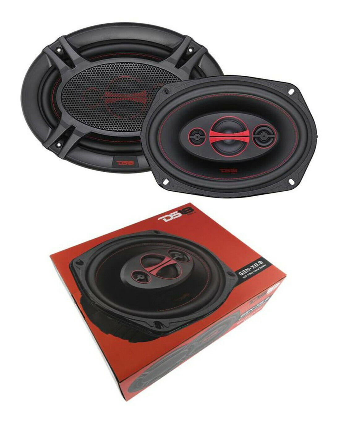 6x9 Inch 4-Way 180W Coaxial Car Speakers, Pair R136591