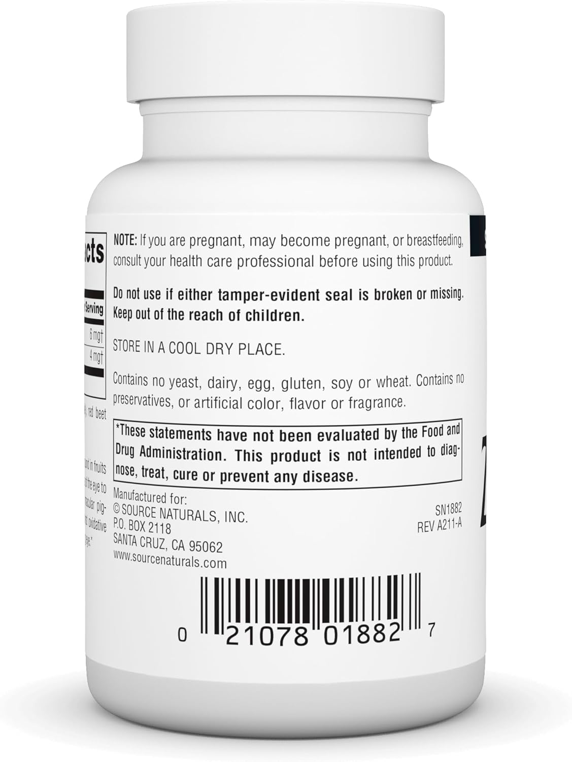 Zeaxanthin with Lutein 10 mg, 60 Capsules G322418