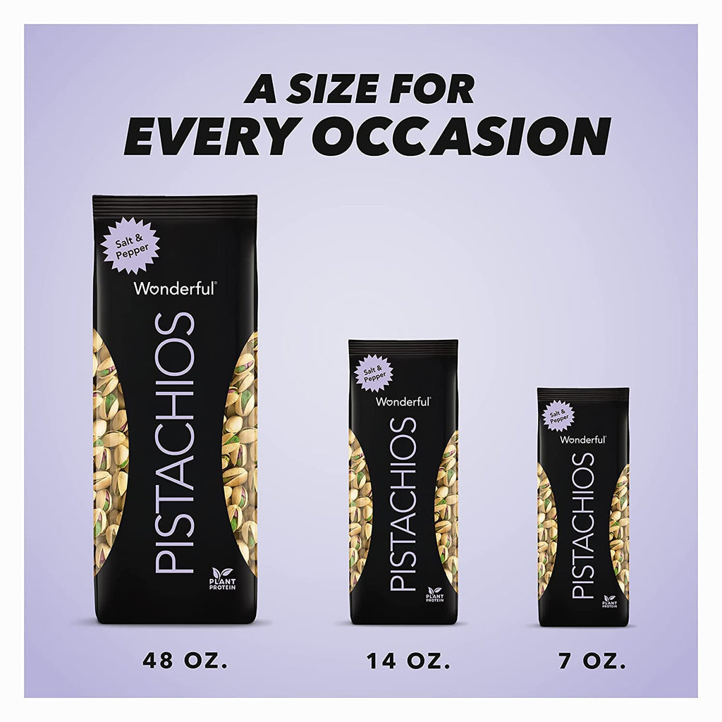 Salt & Pepper Pistachios In-Shell, 48oz (Pack of 2) E21841