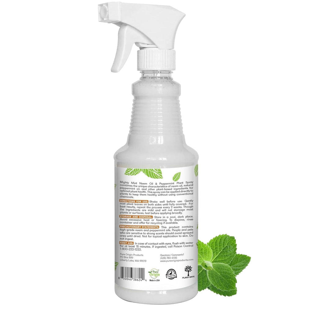 Neem Oil & Peppermint Plant Spray, 16oz X845