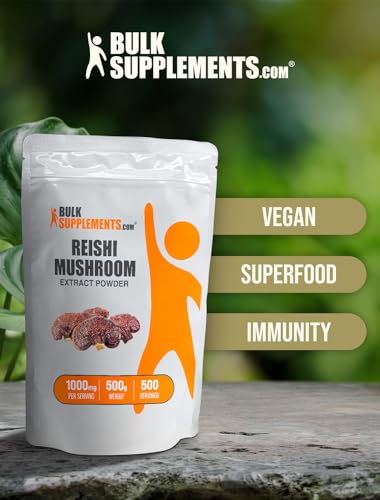 Reishi Mushroom Extract Powder, Gluten Free, 1000mg per Serving L491