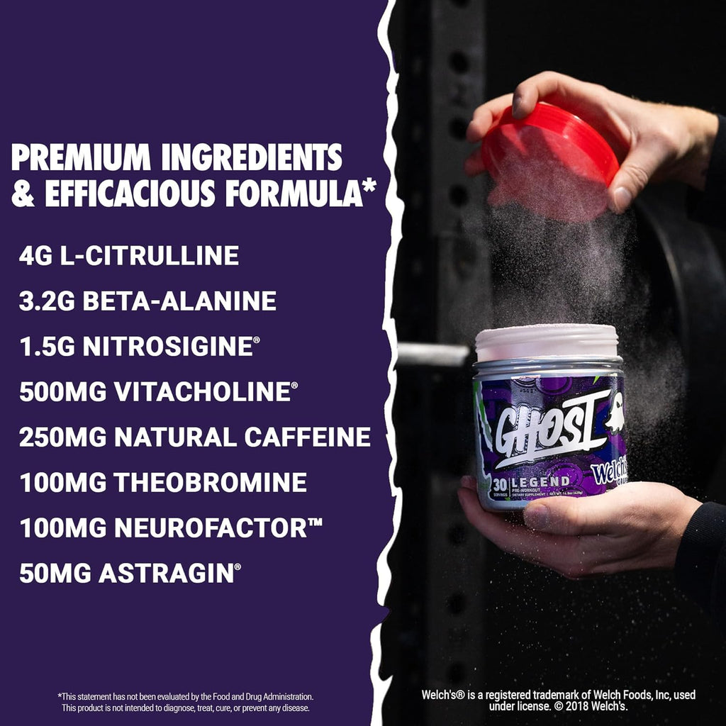 Pre-Workout Powder, Grape - 30 Servings O7609