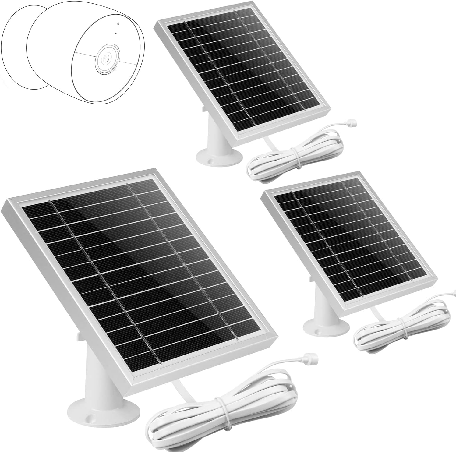 Solar Panel for Nest Camera Battery, Indoor Outdoor Working K66047