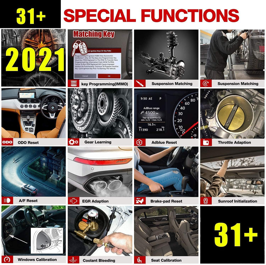 Bi-Directional Full Systems Diagnostic Scan Tool with 31+ Reset Functions O569806