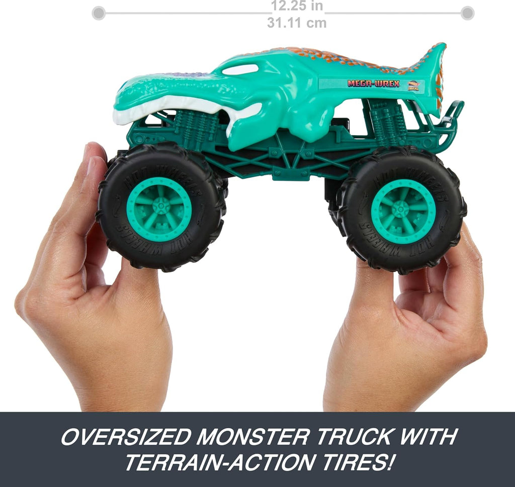 Remote-Control Monster Truck Toy, 1:24 Scale, All-Terrain Tires Q30416