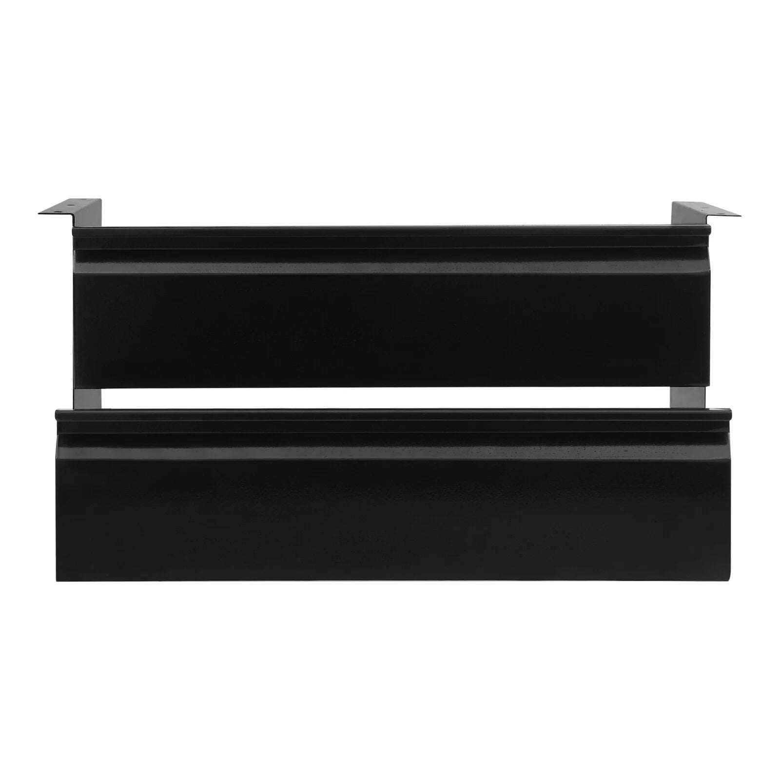 Under Desk Sliding Drawer Organizer, Black Steel Pull-Out Storage Tray F149