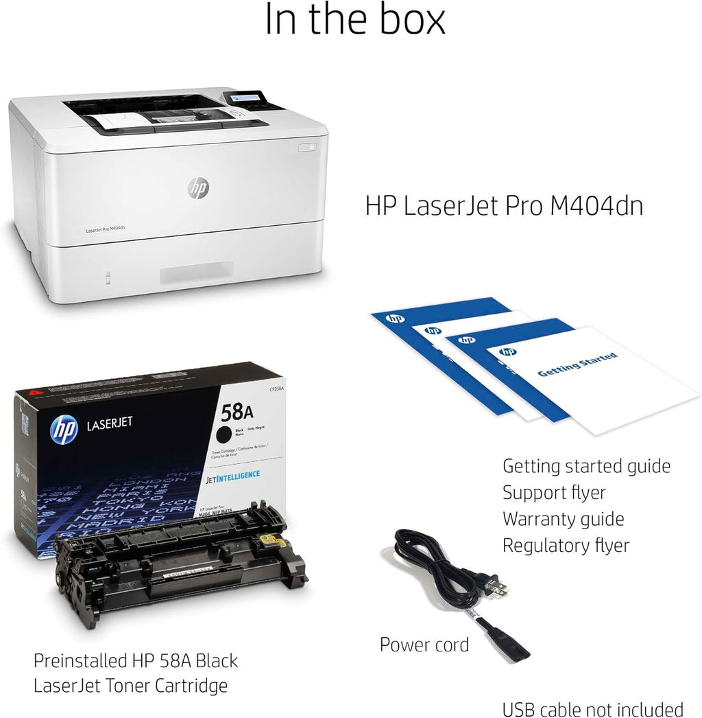 Monochrome Laser Printer, Wired Ethernet, Auto Duplex O176895