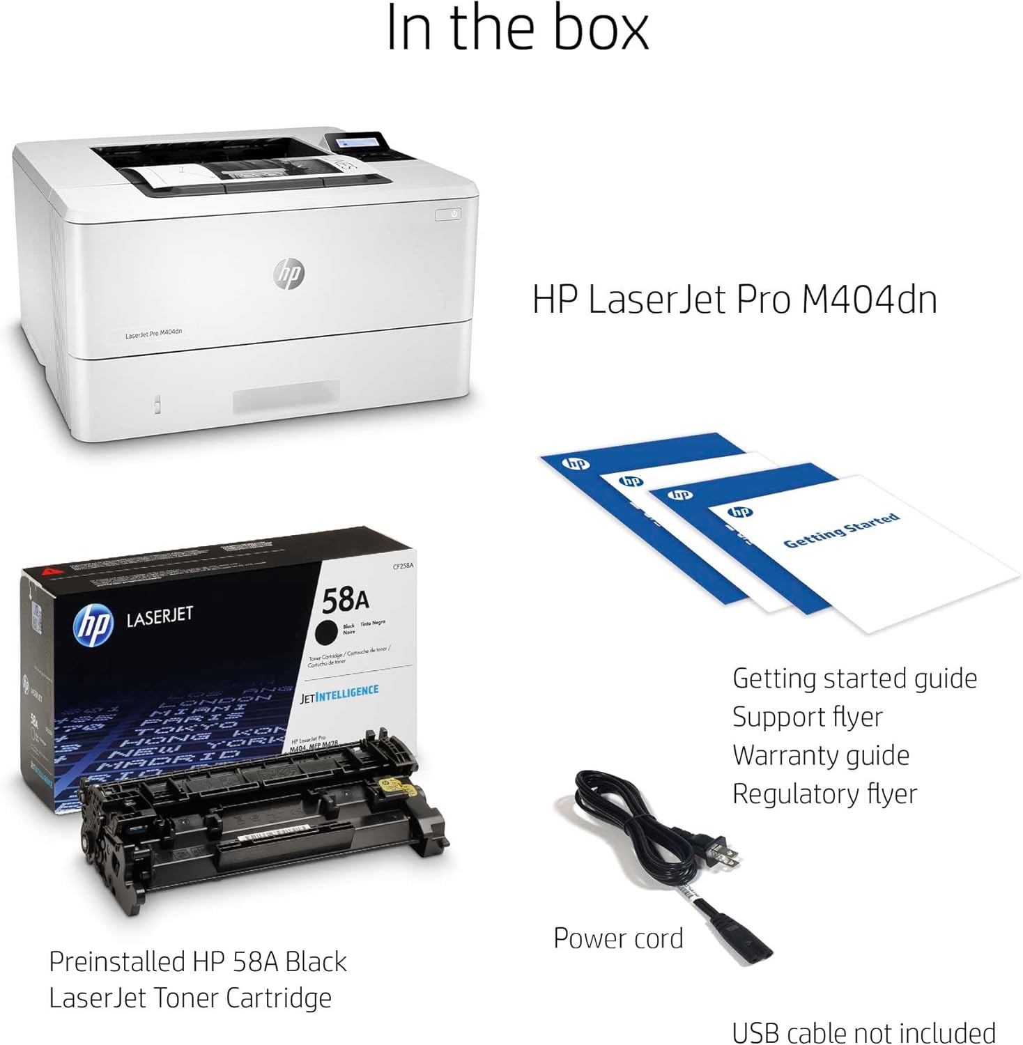 Monochrome Laser Printer, Wired Ethernet, Auto Duplex O176895
