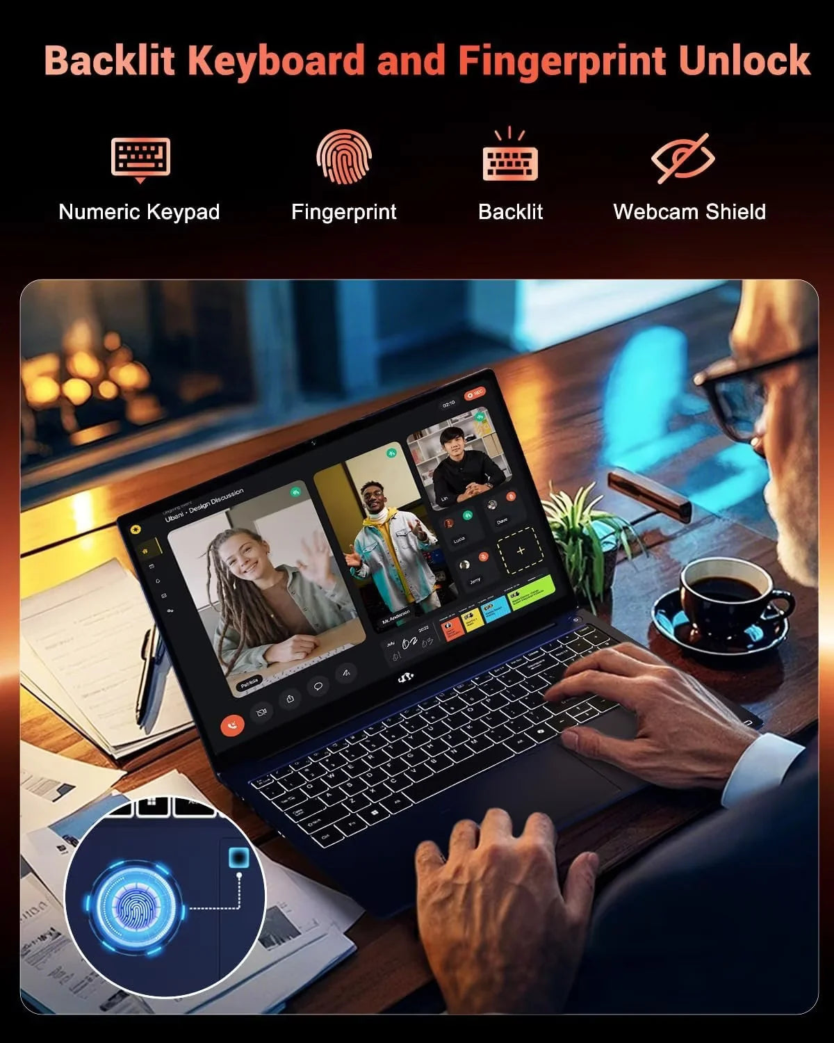 15.6" Gaming Laptop, FHD IPS, 32GB DDR5 RAM, 2TB SSD B366
