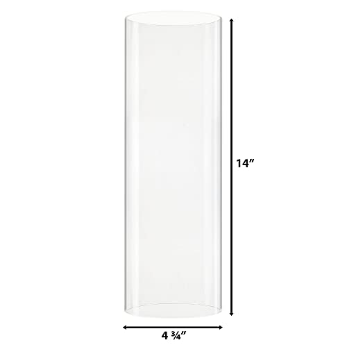 Glass Hurricane Candleholder Cylinder Cover R1640