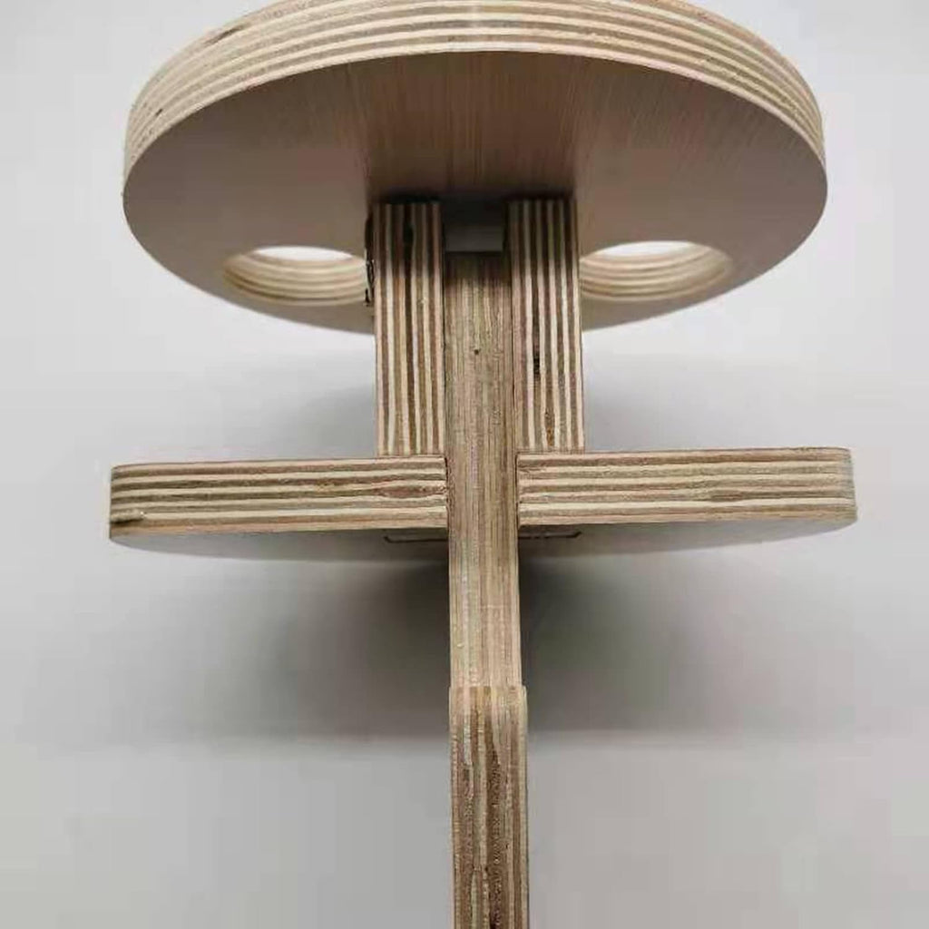 Folding Two-Layer Wooden Wine Table for Outdoor Picnic Camping H138