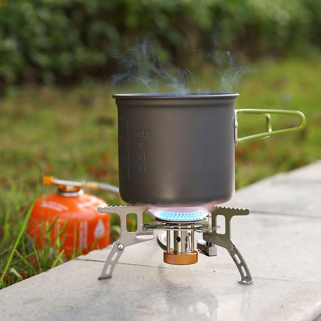 Portable Camping Gas Stove with Piezo Ignition and Carrying Case N71458
