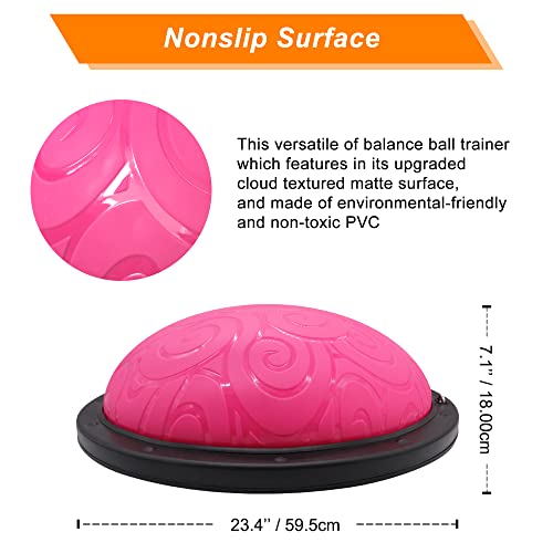 Half Exercise Ball Balance Trainer for Home Gym Yoga Workouts Z461