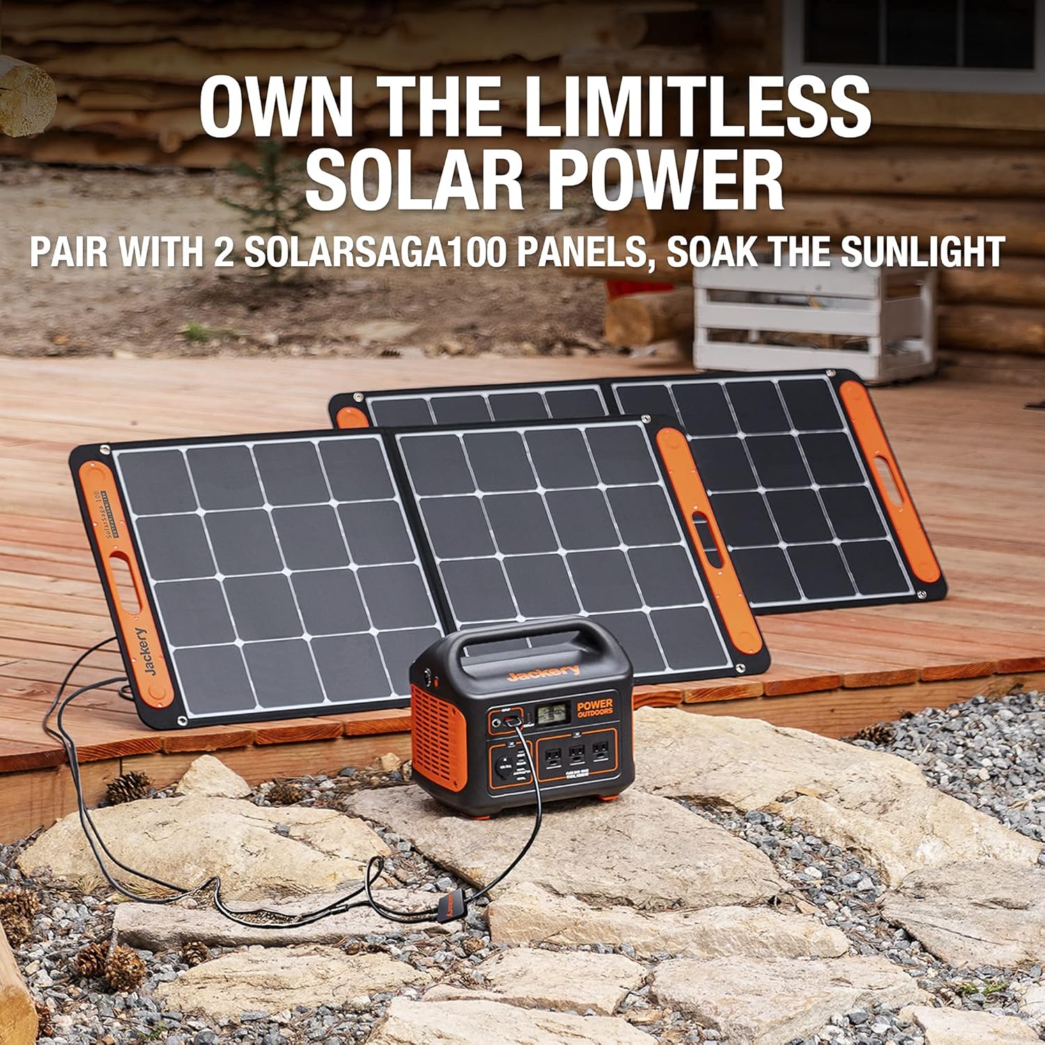Portable Power Station 1002Wh Solar Generator with 3 AC Outlets for Camping and Emergency G5330