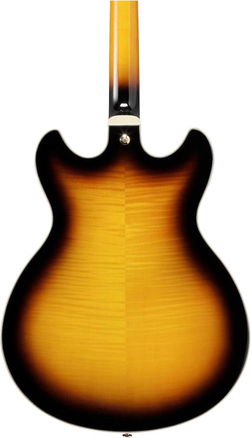 Semi-Hollow Electric Guitar Antique Yellow Sunburst E628