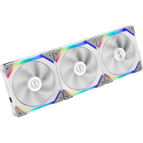 120mm white case fan 3-pack K53769