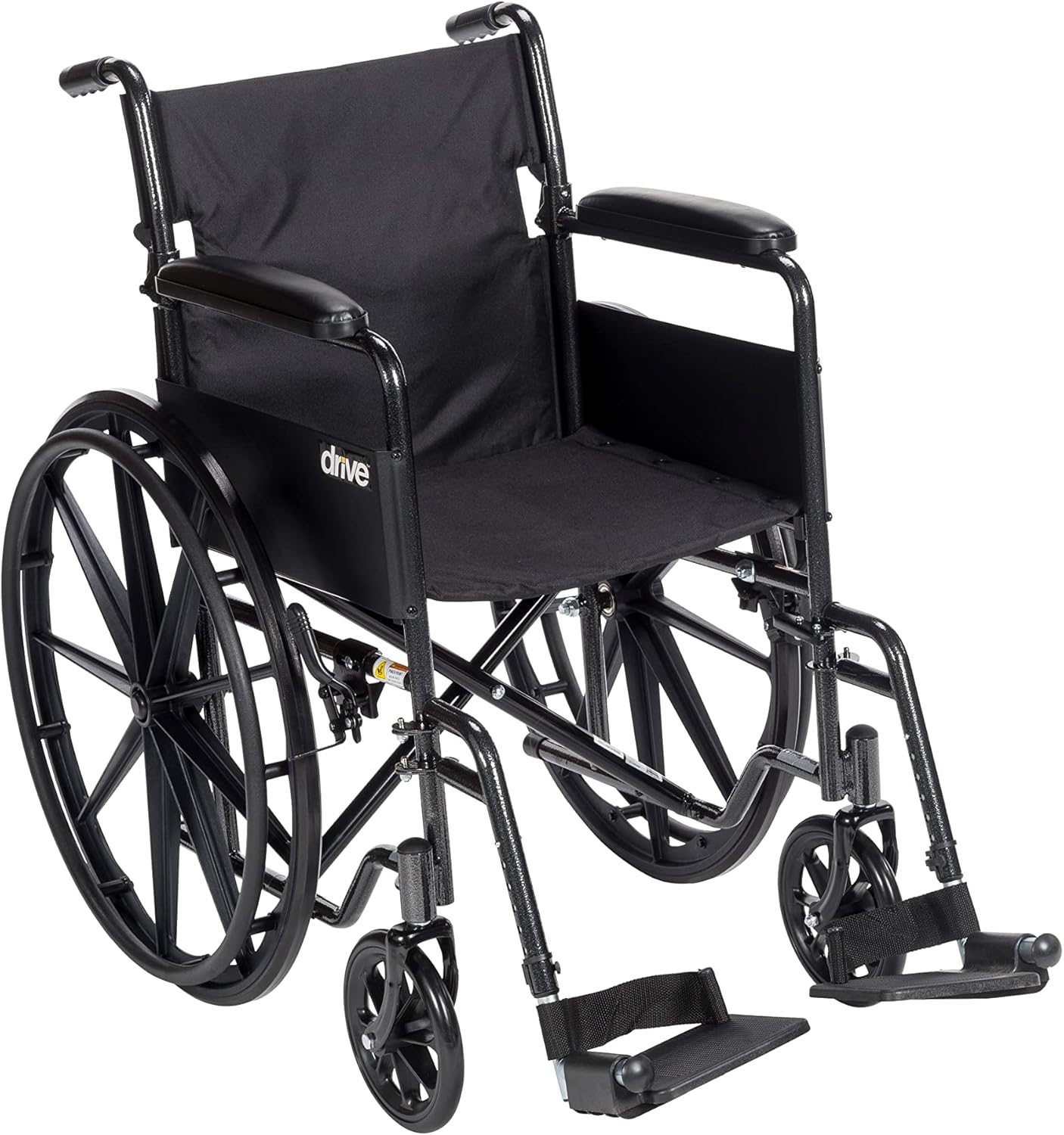Folding Transport Wheelchair with Full Arms and Removable Footrest T421977