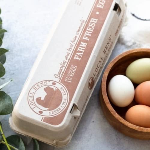 12-Egg Flat Top Paper Pulp Egg Carton - 50 Pack L75788