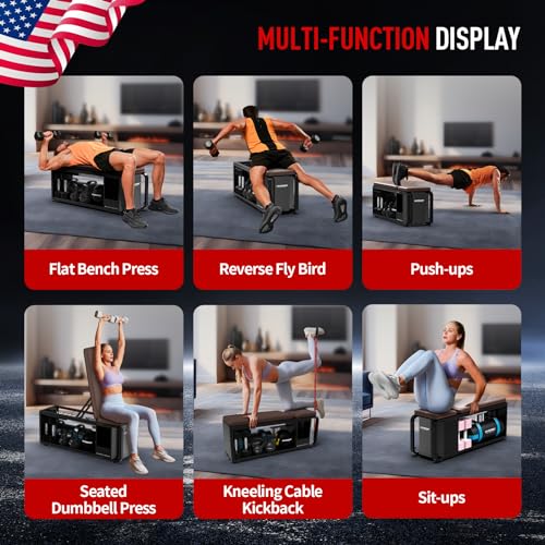 Adjustable Weight Bench with Leg Extension and Preacher Pad Z976959
