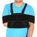 supregear Arm Sling Shoulder Immobilizer, Adjustable Shoulder Support Ergonomic Rotator Cuff Brace Comfortable Breathable Day Night Arm Swathe Shoulder Support Brace for Men and Women, Black